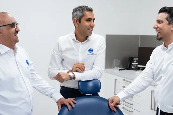 Dental imaging procedure in progress.